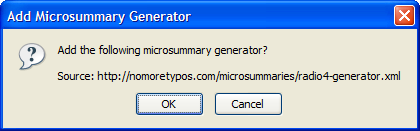 Example Dialog Box